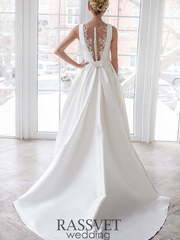 Свадебное платье Тринити. Силуэт Пышное, А-силуэт. Цвет Белый / Молочный. Вид 2