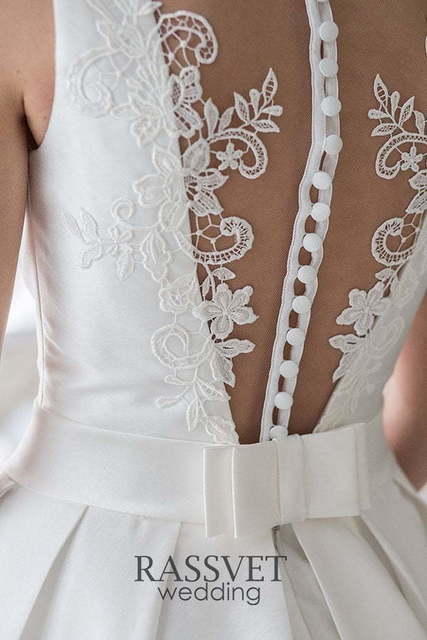 Свадебное платье Тринити. Силуэт Пышное, А-силуэт. Цвет Белый / Молочный. Вид 5