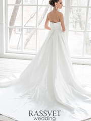 Свадебное платье Натали. Силуэт А-силуэт. Цвет Белый / Молочный. Вид 2