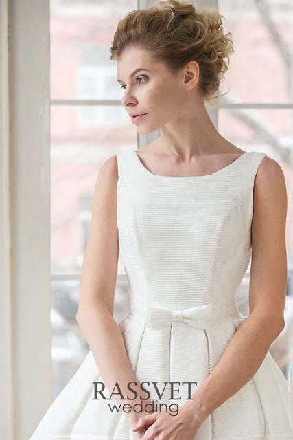 Свадебное платье Лейла. Силуэт Пышное, А-силуэт. Цвет Белый / Молочный. Вид 5