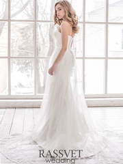 Свадебное платье Лианн. Силуэт А-силуэт, Рыбка. Цвет Белый / Молочный. Вид 2