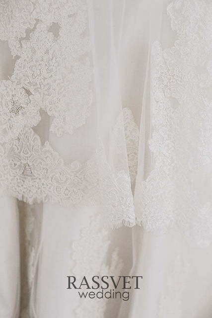 Свадебное платье Филлис. Силуэт Рыбка, А-силуэт. Цвет Белый / Молочный. Вид 6