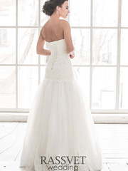 Свадебное платье Теа. Силуэт А-силуэт. Цвет Белый / Молочный. Вид 2