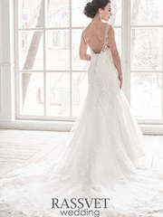 Свадебное платье Старла. Силуэт А-силуэт, Рыбка. Цвет Белый / Молочный. Вид 2