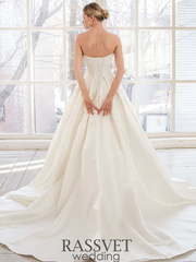 Свадебное платье Мария 2. Силуэт А-силуэт. Цвет Белый / Молочный. Вид 2