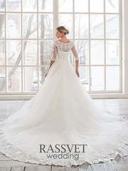 Свадебное платье Келли 2. Силуэт А-силуэт. Цвет Белый / Молочный. Вид 2