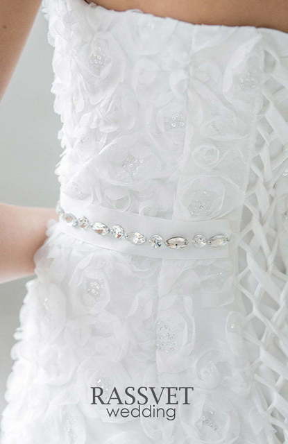 Свадебное платье Грация. Силуэт Рыбка, А-силуэт. Цвет Белый / Молочный. Вид 7