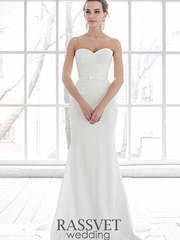 Свадебное платье Карина. Силуэт А-силуэт, Рыбка. Цвет Белый / Молочный. Вид 1