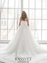 Свадебное платье Диодора. Силуэт Пышное, А-силуэт. Цвет Белый / Молочный. Вид 2