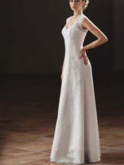 Свадебное платье Глория. Силуэт А-силуэт, Прямое. Цвет Белый / Молочный. Вид 1