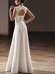 Свадебное платье Глория. Силуэт А-силуэт, Прямое. Цвет Белый / Молочный. Вид 2