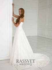 Свадебное платье Марианна. Силуэт А-силуэт. Цвет Белый / Молочный. Вид 2