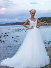 Свадебное платье Chic Lilac. Силуэт А-силуэт. Цвет Белый / Молочный. Вид 1