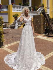 Свадебное платье Headstrong Begonia. Силуэт А-силуэт, Прямое. Цвет Белый / Молочный. Вид 1