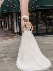 Свадебное платье Velvet Rose. Силуэт А-силуэт. Цвет Айвори / Капучино. Вид 2