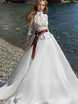 Свадебное платье Юлали 2. Силуэт А-силуэт. Цвет Белый / Молочный. Вид 1