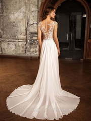 Свадебное платье Амира. Силуэт Прямое. Цвет Белый / Молочный. Вид 2