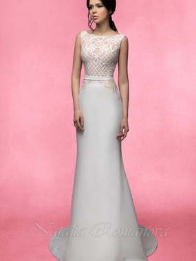 Свадебное платье Джоанна. Силуэт Рыбка. Цвет Белый / Молочный. Вид 1