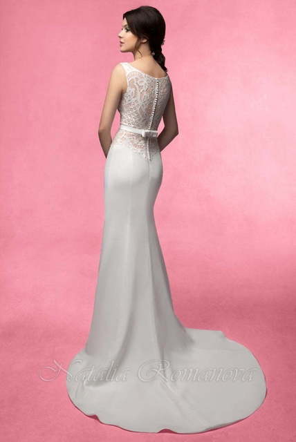 Свадебное платье Джоанна. Силуэт Рыбка. Цвет Белый / Молочный. Вид 2