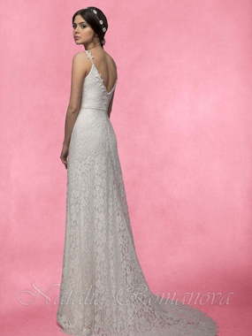 Свадебное платье Ева. Силуэт Прямое. Цвет Белый / Молочный. Вид 2