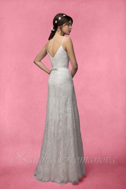 Свадебное платье Лекси. Силуэт Прямое. Цвет Белый / Молочный. Вид 2