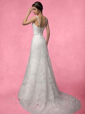 Свадебное платье Дюна. Силуэт Прямое. Цвет Белый / Молочный. Вид 2