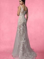 Свадебное платье Фэйн. Силуэт Прямое. Цвет Белый / Молочный, Айвори / Капучино. Вид 2