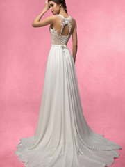 Свадебное платье Элиана. Силуэт Прямое. Цвет Белый / Молочный. Вид 2