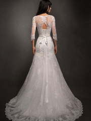 Свадебное платье Кирстен. Силуэт Рыбка. Цвет Белый / Молочный. Вид 2