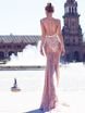 Свадебное платье Almeria. Силуэт Рыбка. Цвет Айвори / Капучино, оттенки Розового. Вид 2