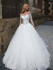 Свадебное платье Cataleya 1. Силуэт Пышное. Цвет Белый / Молочный. Вид 1