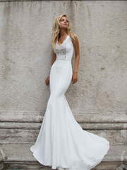 Свадебное платье Esme. Силуэт Рыбка. Цвет Белый / Молочный. Вид 1