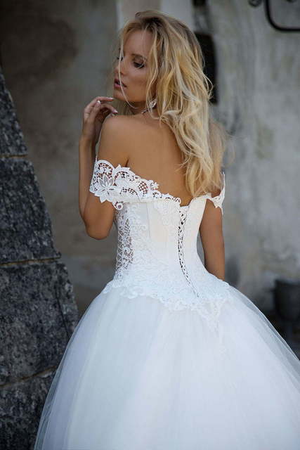 Свадебное платье Shelley. Силуэт Пышное. Цвет Белый / Молочный. Вид 2