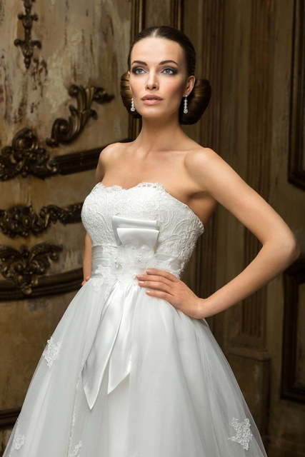 Свадебное платье Belina. Силуэт Пышное. Цвет Белый / Молочный. Вид 2