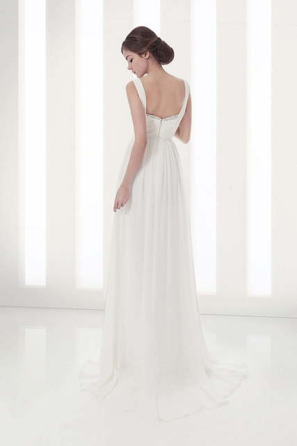 Свадебное платье Azalia. Силуэт Прямое. Цвет Белый / Молочный. Вид 2