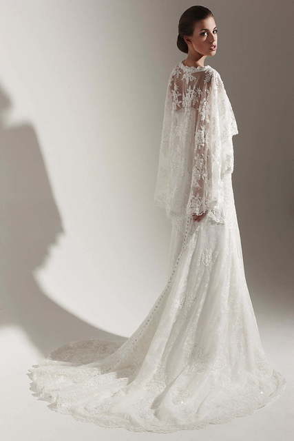 Свадебное платье Adamina. Силуэт Рыбка. Цвет Белый / Молочный. Вид 2