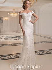 Свадебное платье Loretta. Силуэт Прямое. Цвет Белый / Молочный, Айвори / Капучино. Вид 1