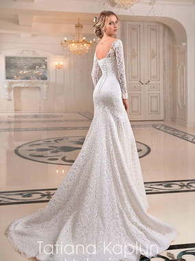 Свадебное платье Melaniya. Силуэт Рыбка. Цвет Белый / Молочный. Вид 2
