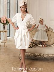 Свадебное платье Eleonora. Силуэт Прямое. Цвет Белый / Молочный. Вид 1