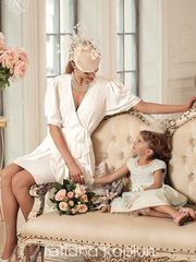 Свадебное платье Eleonora. Силуэт Прямое. Цвет Белый / Молочный. Вид 2