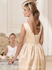 Свадебное платье Darbi. Силуэт Прямое. Цвет Айвори / Капучино, Золото. Вид 2