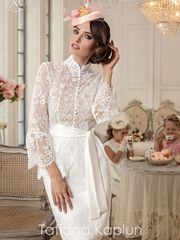 Свадебное платье Ksanty. Силуэт Прямое. Цвет Белый / Молочный. Вид 1