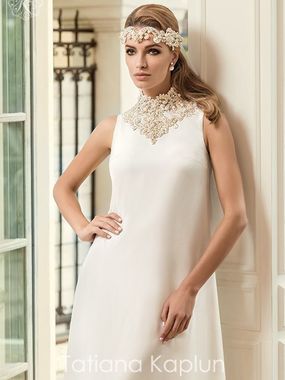 Свадебное платье Mirra. Силуэт Прямое. Цвет Белый / Молочный. Вид 2