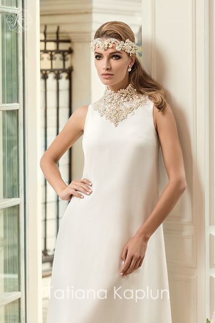 Свадебное платье Mirra. Силуэт Прямое. Цвет Белый / Молочный. Вид 2