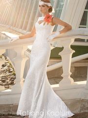 Свадебное платье Dgody. Силуэт Рыбка. Цвет Белый / Молочный. Вид 1