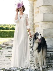 Свадебное платье Lakvena. Силуэт Прямое. Цвет Белый / Молочный. Вид 1