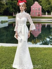 Свадебное платье Olinda. Силуэт Рыбка. Цвет Белый / Молочный. Вид 1
