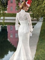 Свадебное платье Olinda. Силуэт Рыбка. Цвет Белый / Молочный. Вид 2