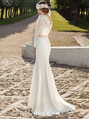 Свадебное платье Jasmina. Силуэт Прямое, Рыбка. Цвет Белый / Молочный. Вид 2