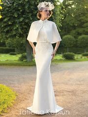 Свадебное платье Kaily. Силуэт Прямое, Рыбка. Цвет Белый / Молочный. Вид 1